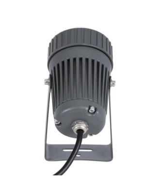 GLOBOSTAR® SPOTFENIA 90134 Αρχιτεκτονικό Σποτ Φωτισμου LED 10W 1150lm 5° DC 24V Αδιάβροχο IP65 Φυσικό Λευκό 4500K Dimmable  - Bridgelux COB Chip - Γκρι Ανθρακί - Μ7 x Π7 x Υ12cm - 3 Χρόνια Εγγύηση